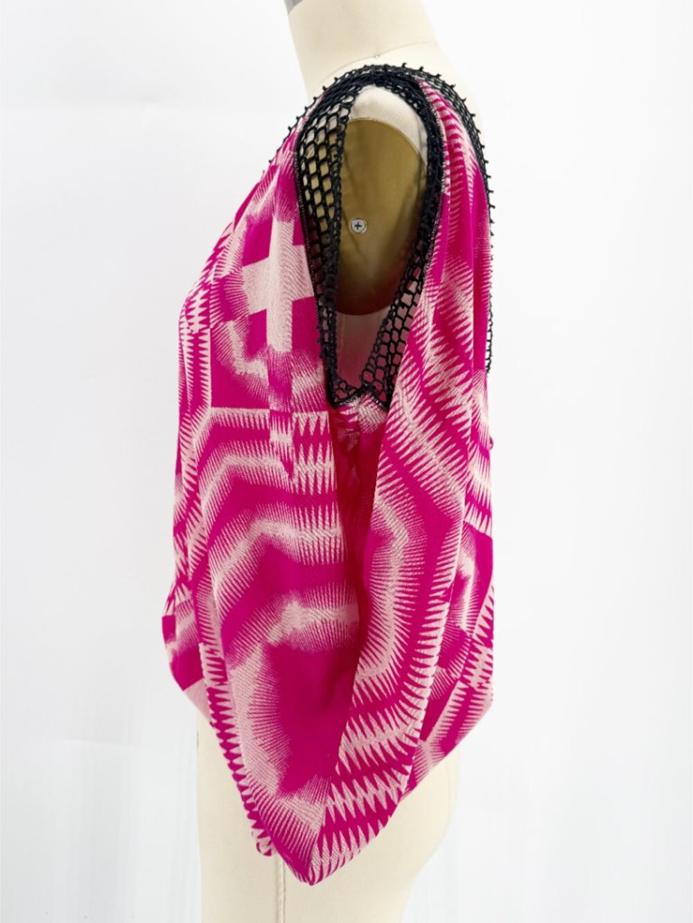 Jean Paul Gaultier Soleil Croche Trim Vaca Top Beach Travel psychedelic - Picture 5 of 10